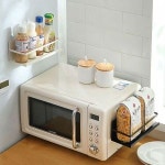 쿨샵 주방정리 거치대 무타공 다용도 자석정리함 2개