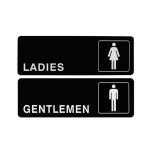 화장실 안내 플라스틱 부착 판넬 남여공용