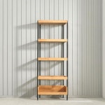 가구산책 5단 원목 스틸 선반장 600 H6498