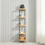 가구산책 5단 원목 스틸 선반장 600 H6498