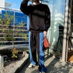 2컬러 나로 남자 이중지 합포 청배색 트레이닝 셋업 세트
