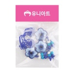 전통 국화 매듭 고리 3개입 X10개 공예 재료 한복매듭 DIY만들기재료 매듭끈 전통매듭끈
