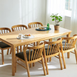 밀랑 순수 원목 4인 6인 식탁 테이블 식탁