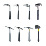 한반도철망 국산 무진동 망치 해머 곡괭이 낫 삽 주말농장 텃밭관리 말뚝 텐트팩 03 세발괭이 대 1개 3F-370L