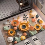 3D 규조토 발 매트 빨아쓰는 주방 샤워 욕실 매트