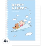 모노라이크 모노라이크 해피 앤 럭키 A5 스프링 그리드 노트 02 Paper plane 2개