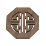 에코키친 전통문양 원목 단열 패드 컵받침 찻잔받침 6개 세트 CB708