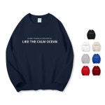 제로스샵 오션 프리미엄 쭈리 맨투맨 남녀공용 S