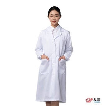 국가 시험용 여자 긴팔 가운 의사 영양사 실험실 가운 55 66 77 88 요들의사가운 1개