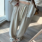 일자바지 여성 와이드바지 여자 부들 통바지 긴바지