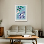 호작도4 M 인테리어 디자인 포스터 호랑이 민화 그림 사진