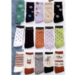 여성 발가락양말 단목 5족 세트 플라워 100425