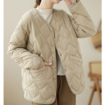 스윗트리 루즈핏 퀼팅 경량 점퍼 j0396