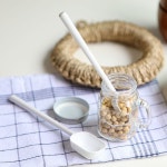 화이트 계량 스푼2P 세트 롱스푼형