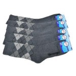 땀흡수 도톰 남성 보온 아가일 중목양말 5켤레