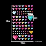 룰루핑거 룰루핑거 스티커 하트2 9 2AA-03-408