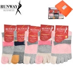 런웨이 링글 여성 발가락 단목 양말 5P
