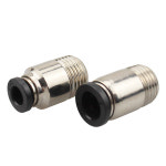 공기압 고속 커넥터 미니 POC 외부 스레드 M3 M4 M5 M6 M7 원형 패스스루 POC3-M3 POC4-M6 POC5-M5