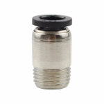 공기압 고속 커넥터 미니 POC 외부 스레드 M3 원형 패스스루