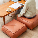 L 인조가죽 방석 키높이 사각