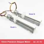 DC 5V 정밀 스테퍼 모터 스트로크 선형 액추에이터 2 상 4 선 15 5 옴 DIY 3D 레이저 프린터