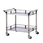 무빙 다용도 드레싱 2단 난간 일반 대형 스텐 서빙카트