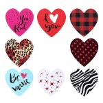 사랑해 하트스티커 2 1롤 500개