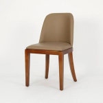 가구산책 원목 가죽 의자 H6603