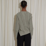 EN OR FRINGE CUT OUT KNIT - MINT