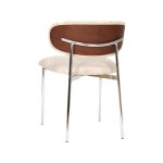 가구산책 크롬 스틸 패브릭 의자 H6606