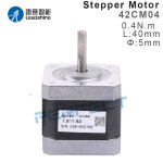 Leadshine NEMA 17 스테퍼 모터 0 4 6 8N m 유지 토크 2 상 스텝 와이어 샤프트 5m 42CM04