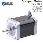 Leadshine NEMA 17 스테퍼 모터 0 4 6 8N m 유지 토크 2 상 스텝 와이어 샤프트 5m 42CM04