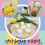 건강윤선생 식사대용 영양 간식 증편 떡 맛집 기정떡 잔기지떡 흰 딸기 반반 앙금 30개입 1박스 900g