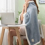 포근양털 똑딱이 망토담요 어깨담요 무릎담요