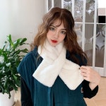 여성 보들 쁘띠퍼 목도리 1P 겨울 데일리 머플러