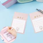 사무실 유선 메모 학교 접착메모지 메모지 필기 접착