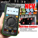 ZOYI 디지털 멀티미터 6000 카운트 자동 범위 백라이트 AC DC 전류계 볼트 옴 테스터 휴대용 계량기 Z
