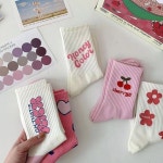 중목양말 여자 5종 학생 양말 데일리 발목