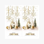 화이트크리스마스 밀봉스티커 1봉지 50P