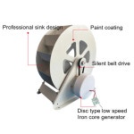 저속 디스크 발전 수륜 유압 발전기 대체 에너지 발전기 야외 조경 50-100W