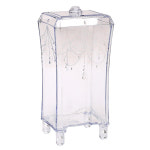 디스펜서 수납 보관 화장솜 케이스 크리스탈 화장솜 화장솜케이스 메이크업박스 화장품정리대