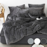 바숨 겨울 극세사 차렵이불 카페트 베개커버 침구세트 슈퍼싱글