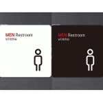 Men restroom2 부착형 정사각안내판