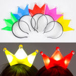 콘서트 헤어밴드 머리띠 파티 LED왕관머리띠 야광 그린