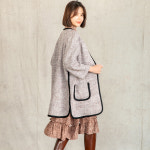 하루메이비 자체제작 트위드 유니크 헤리라인 자켓 A1039