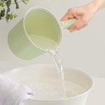 파스텔 주방 물바가지 플라스틱 양동이 대 4컬러 속깊은 바가지