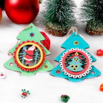 클레이피아 크리스마스 무드등 만들기 LED 트리 모양 초등학생 어린이DIY