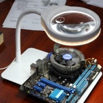 LED 돋보기 스탠드 확대경 정밀작업 용접 작업대