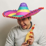 칼라 멕시칸 모자