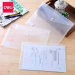 델리 A4 투명 파일 폴더 버튼식 파일폴더 10개입